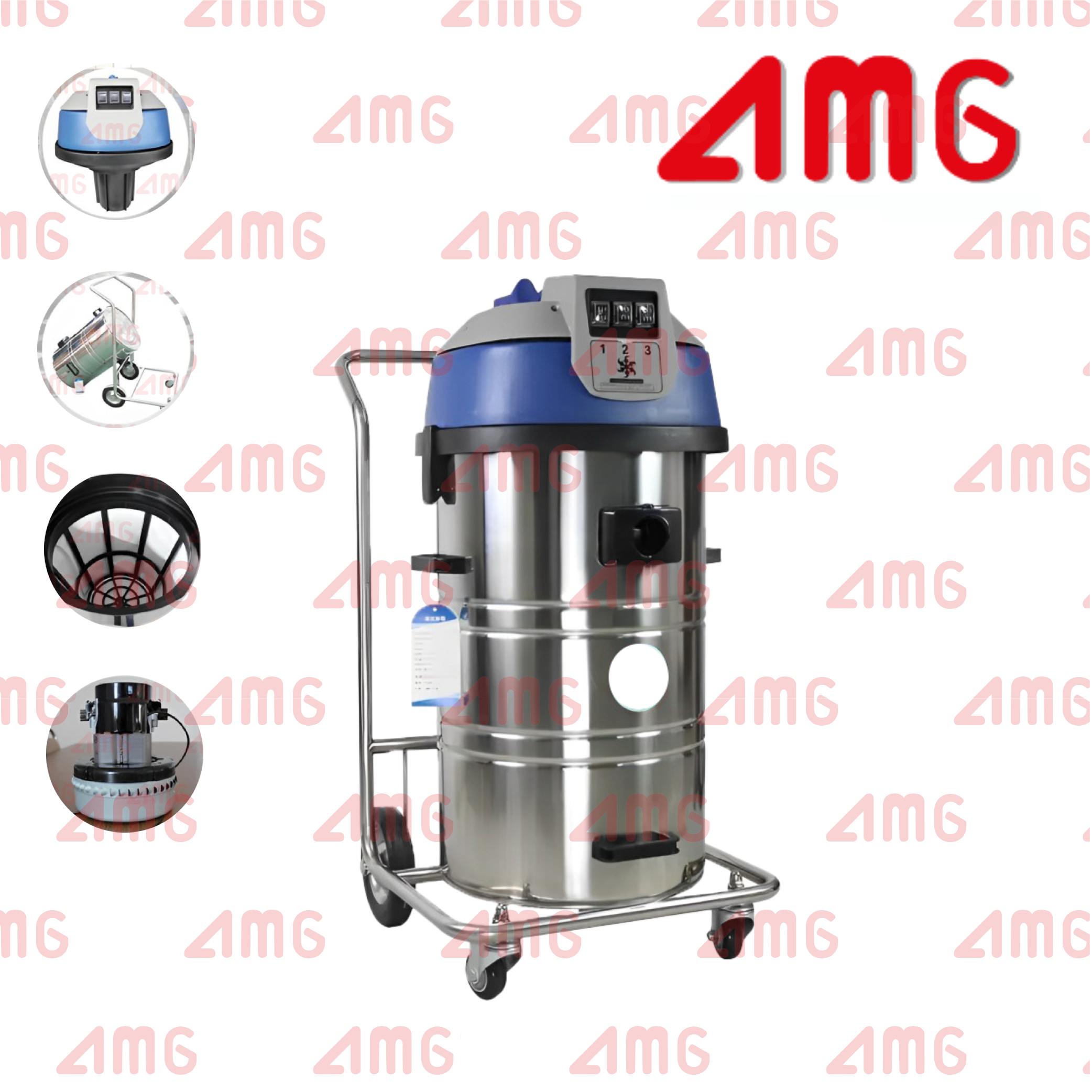 เครื่องดูดฝุ่นอุตสาหกรรม รุ่น AMG industrial 80 TILT