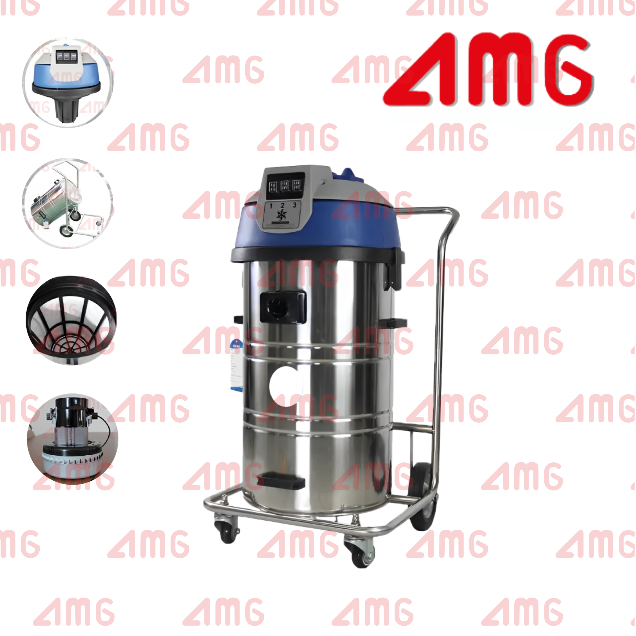 เครื่องดูดฝุ่นอุตสาหกรรม รุ่น AMG industrial 60 TILT